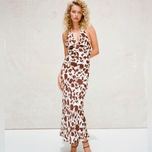 NWT Realisation Par Simone halter maxi dress